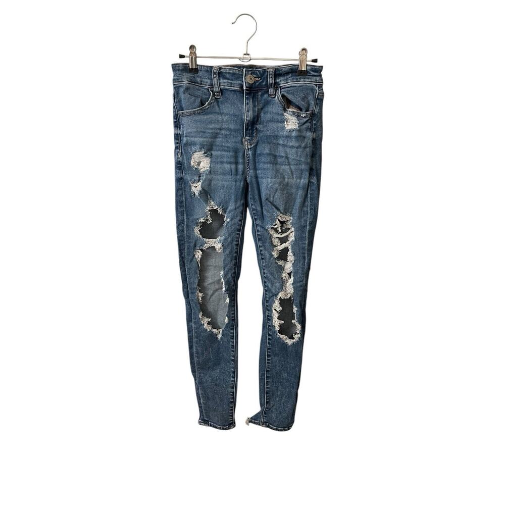 American Eagle 4 Regular HiRise Jegging Distressed Next Level Stretch